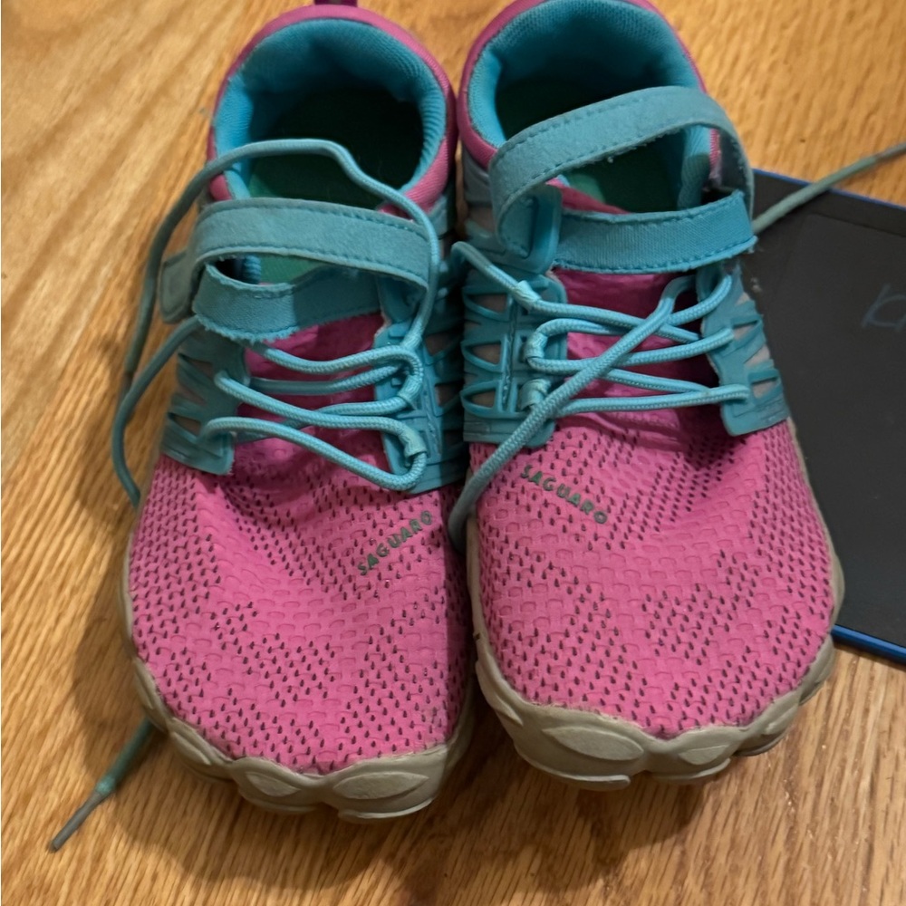 Kids Pink and Teal Shoes